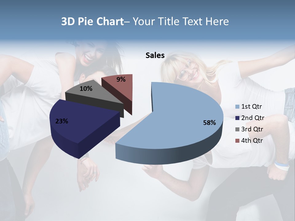 Guy Isolated Sale PowerPoint Template