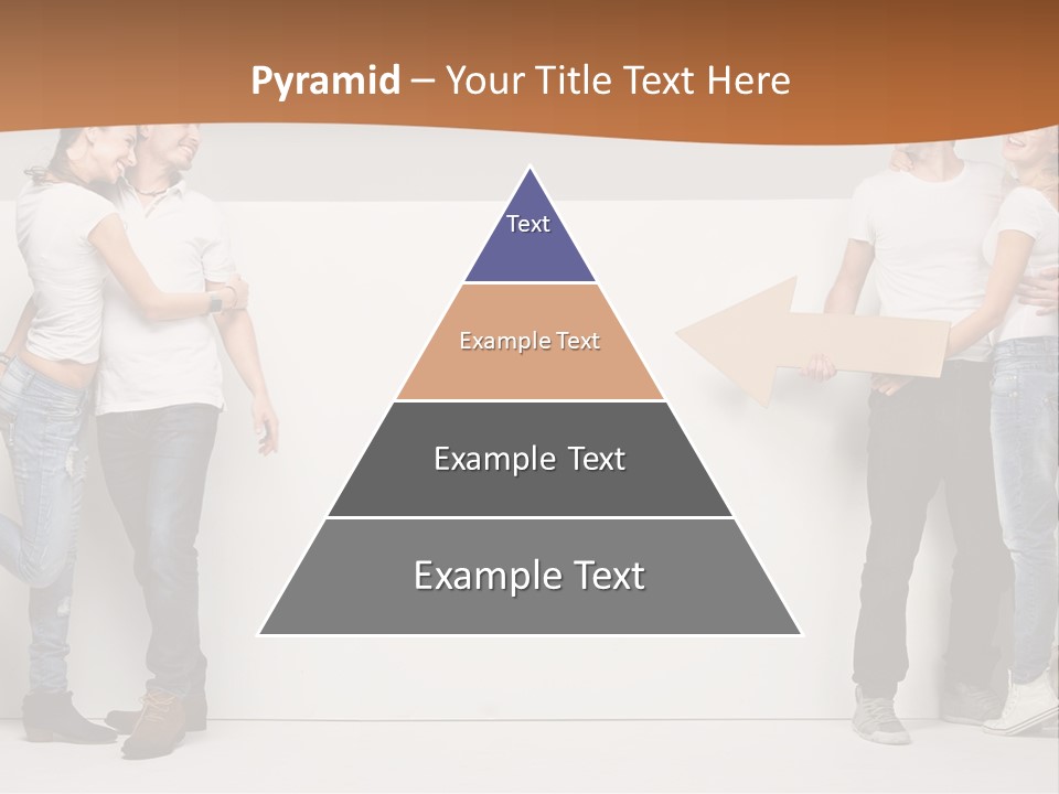 A Group Of People Standing Next To A White Wall PowerPoint Template