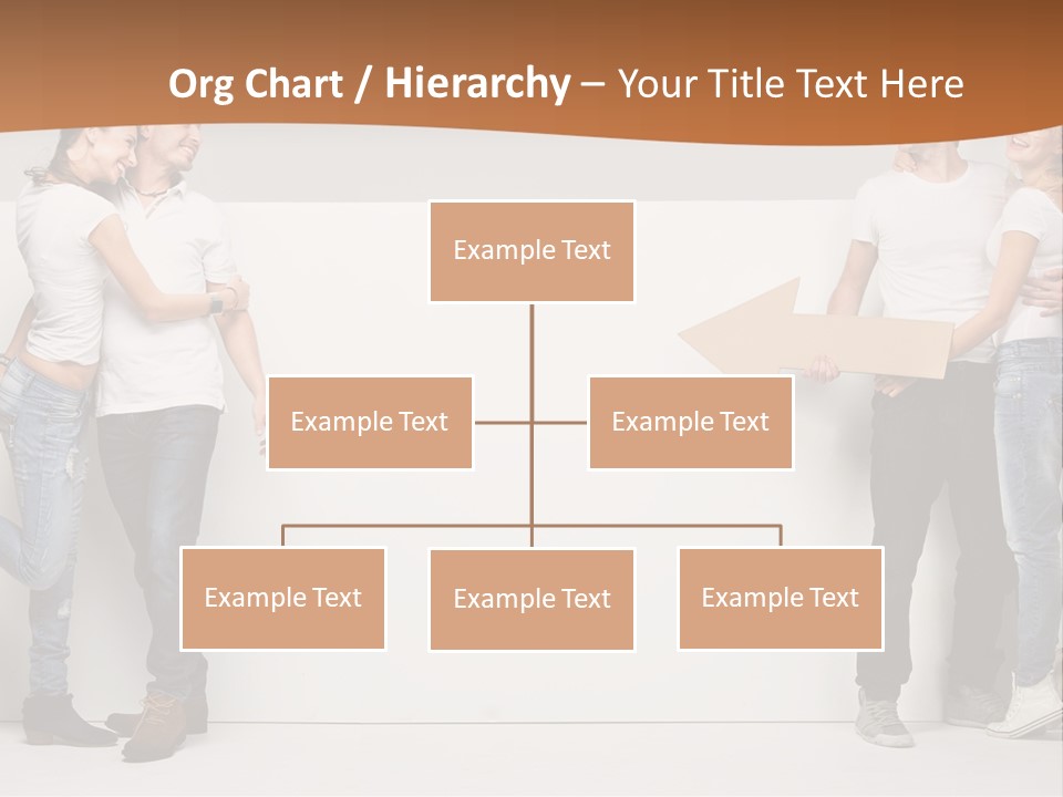 A Group Of People Standing Next To A White Wall PowerPoint Template