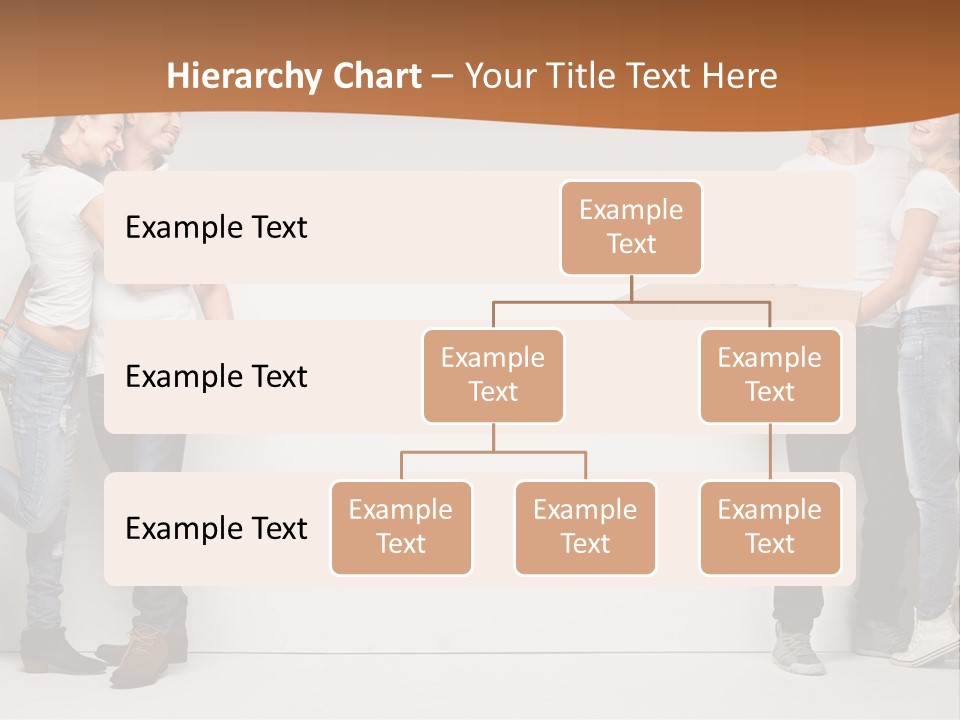 A Group Of People Standing Next To A White Wall PowerPoint Template