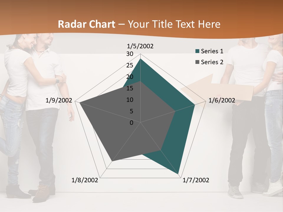 A Group Of People Standing Next To A White Wall PowerPoint Template
