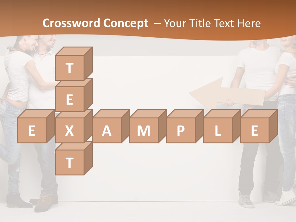 A Group Of People Standing Next To A White Wall PowerPoint Template