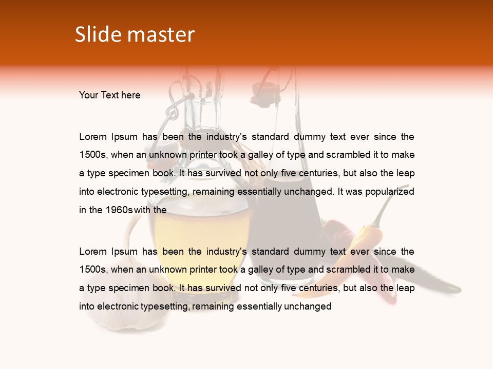 Eating Black Salad PowerPoint Template