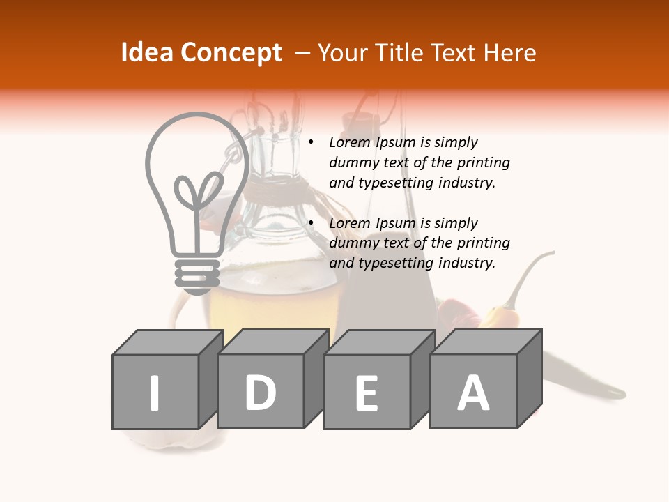 Eating Black Salad PowerPoint Template