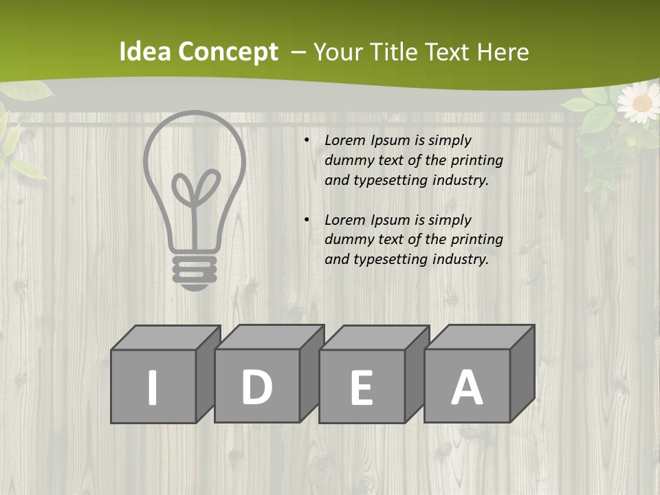 Bulletin Board Image PowerPoint Template