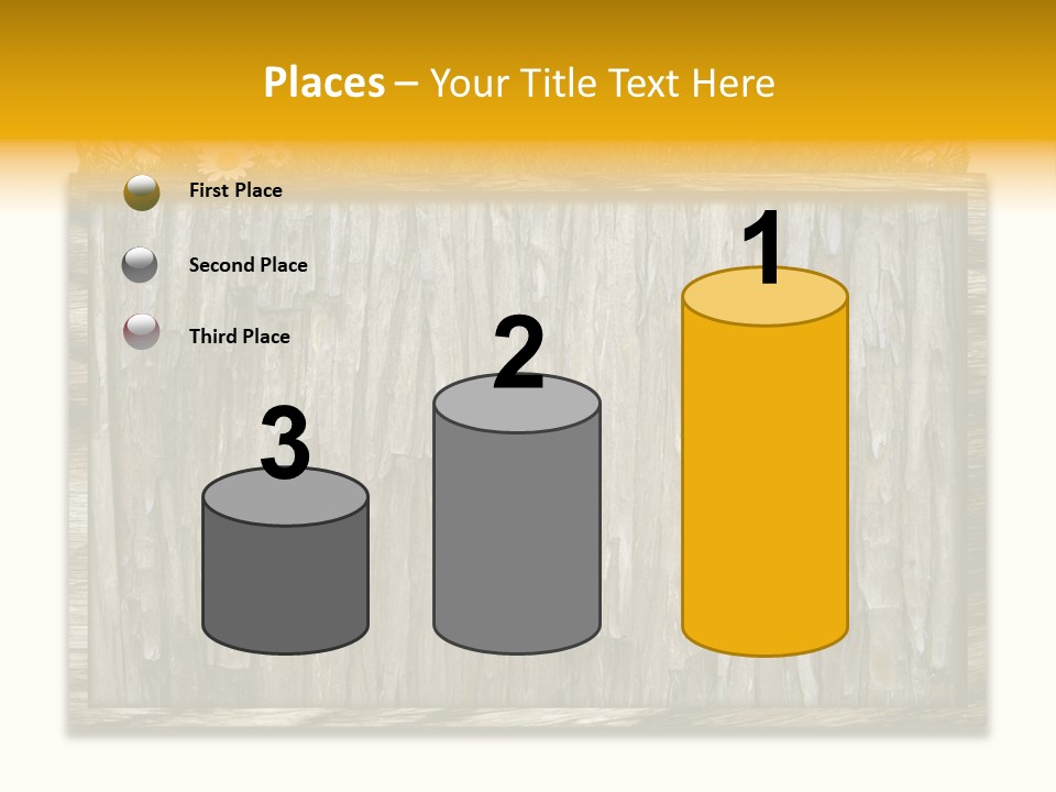 A Piece Of Wood With Grass On Top Of It PowerPoint Template