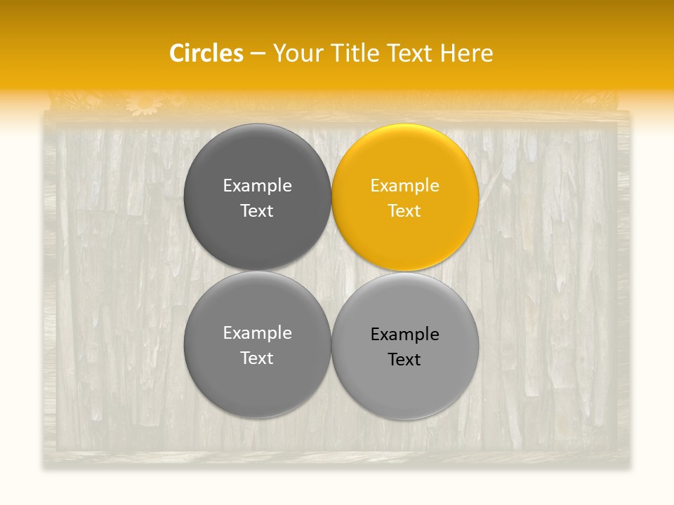 A Piece Of Wood With Grass On Top Of It PowerPoint Template