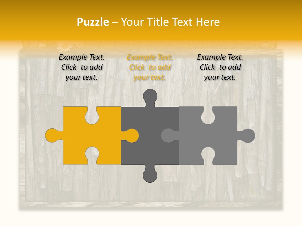 A Piece Of Wood With Grass On Top Of It PowerPoint Template