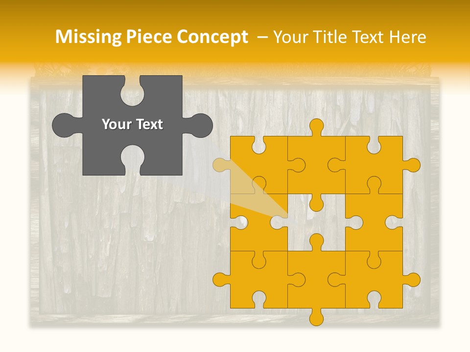 A Piece Of Wood With Grass On Top Of It PowerPoint Template