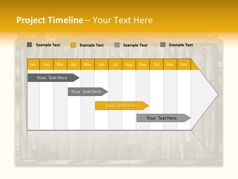 A Piece Of Wood With Grass On Top Of It PowerPoint Template