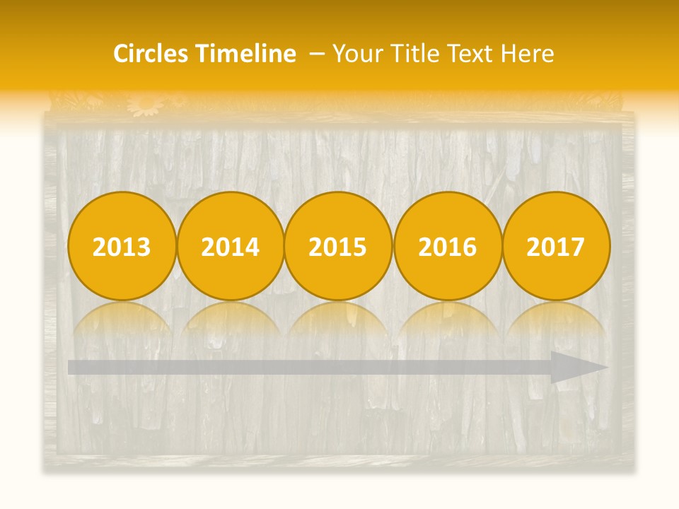 A Piece Of Wood With Grass On Top Of It PowerPoint Template