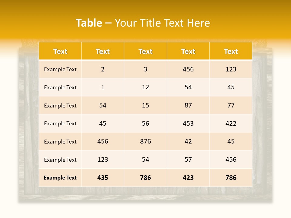 A Piece Of Wood With Grass On Top Of It PowerPoint Template