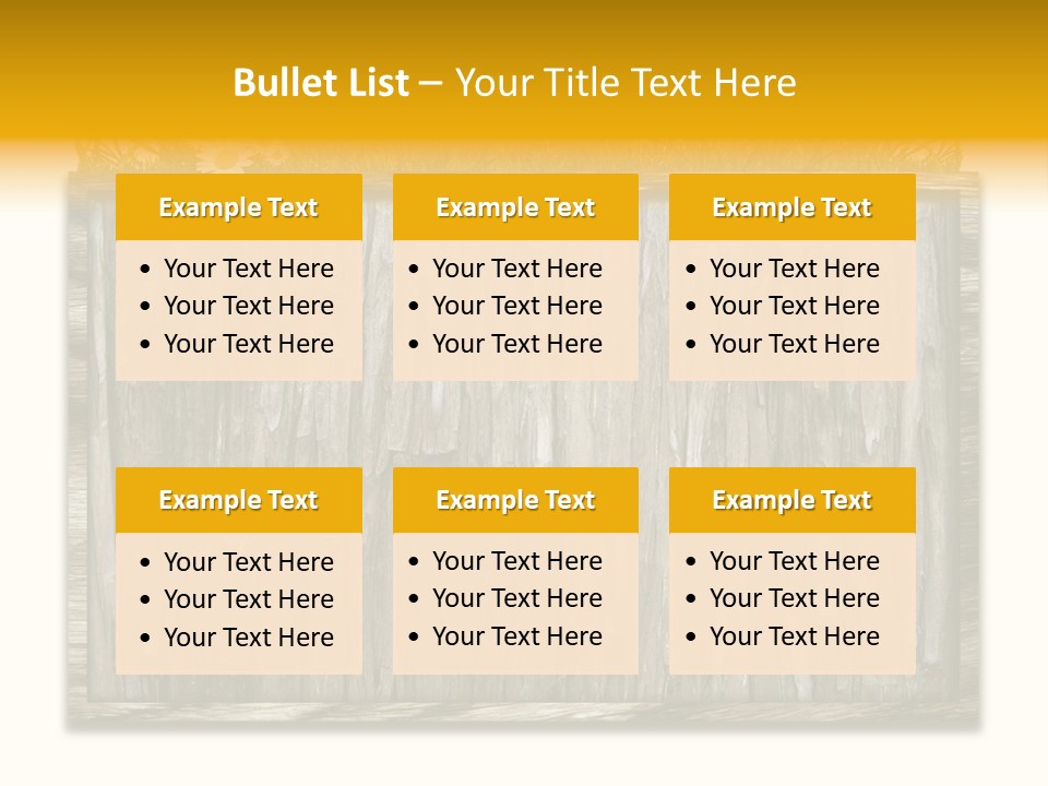 A Piece Of Wood With Grass On Top Of It PowerPoint Template