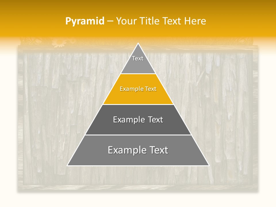 A Piece Of Wood With Grass On Top Of It PowerPoint Template