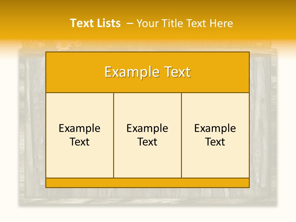 A Piece Of Wood With Grass On Top Of It PowerPoint Template