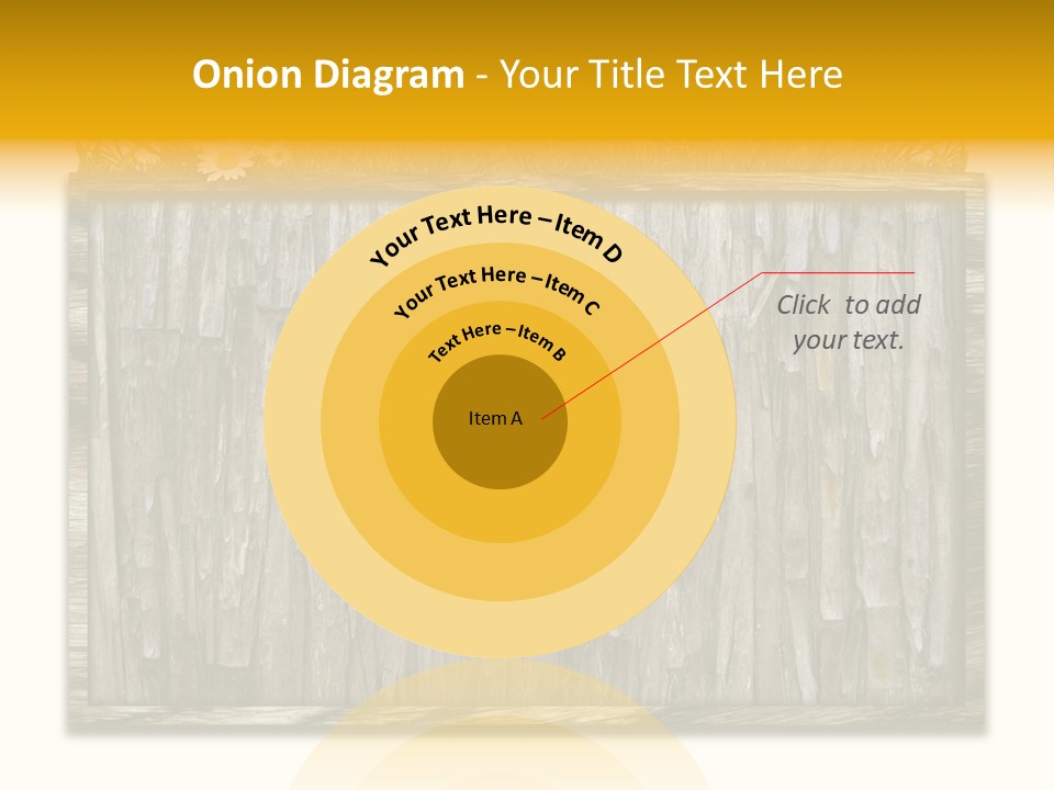 A Piece Of Wood With Grass On Top Of It PowerPoint Template