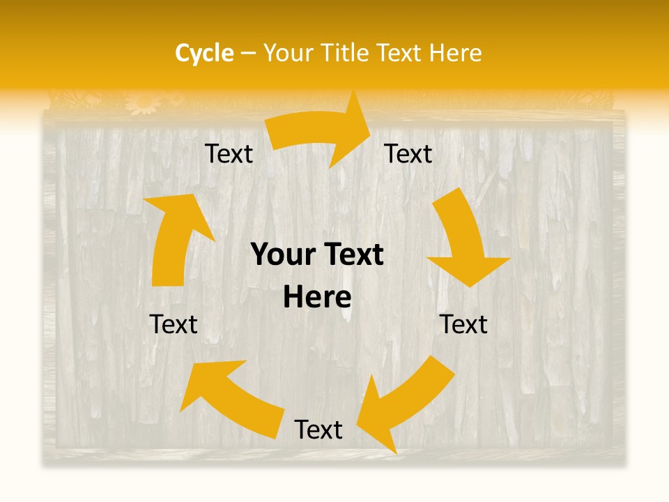 A Piece Of Wood With Grass On Top Of It PowerPoint Template