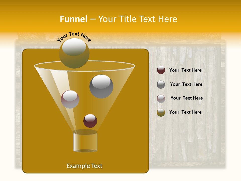 A Piece Of Wood With Grass On Top Of It PowerPoint Template