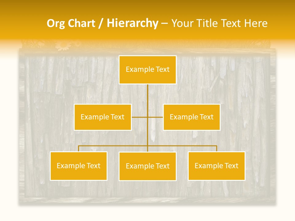 A Piece Of Wood With Grass On Top Of It PowerPoint Template