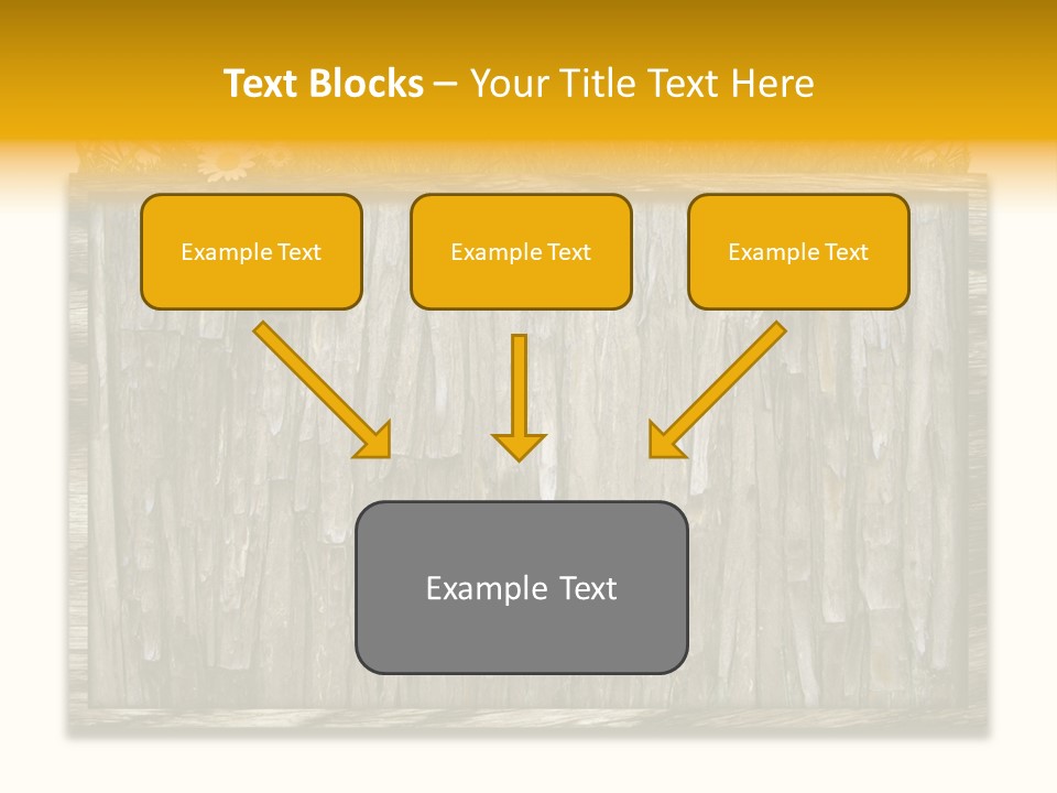 A Piece Of Wood With Grass On Top Of It PowerPoint Template