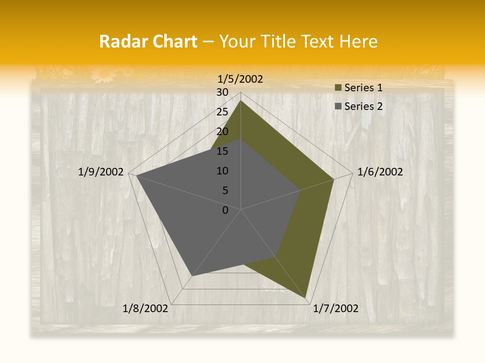 A Piece Of Wood With Grass On Top Of It PowerPoint Template