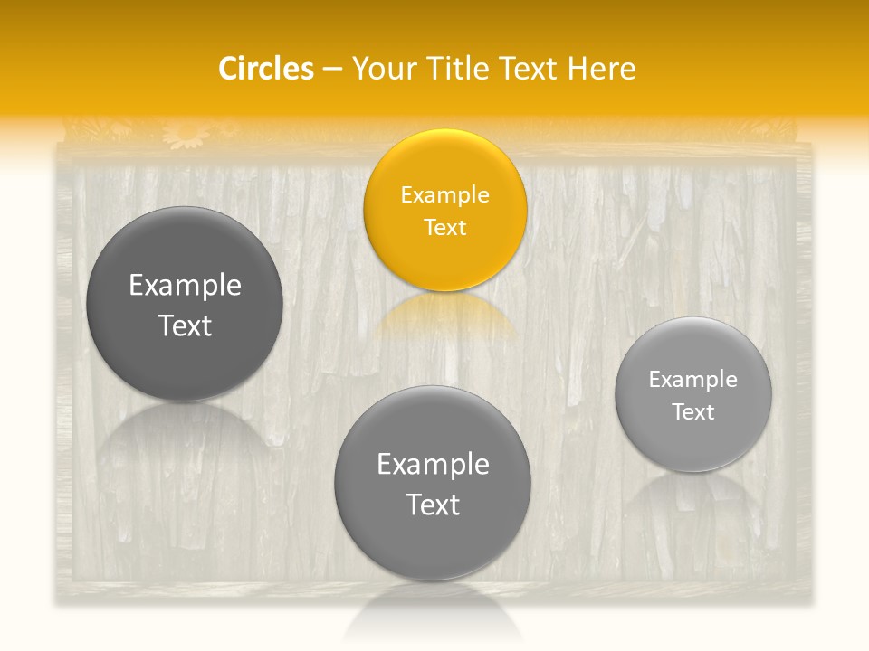 A Piece Of Wood With Grass On Top Of It PowerPoint Template