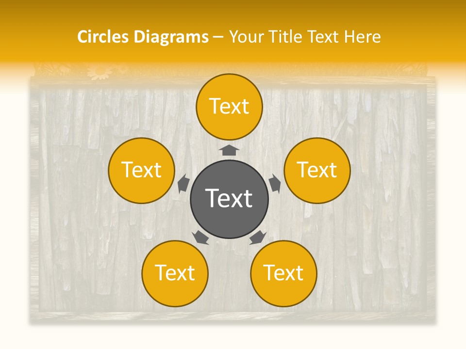 A Piece Of Wood With Grass On Top Of It PowerPoint Template