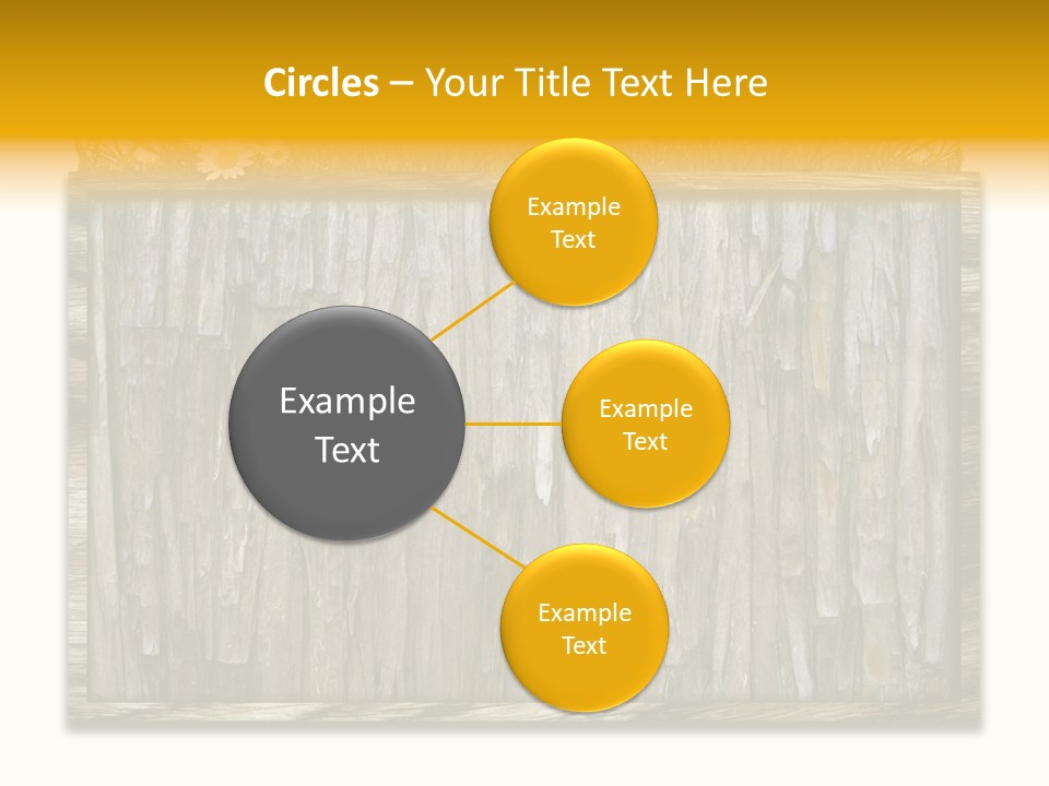 A Piece Of Wood With Grass On Top Of It PowerPoint Template