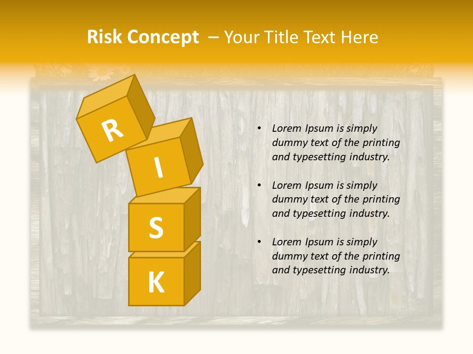 A Piece Of Wood With Grass On Top Of It PowerPoint Template