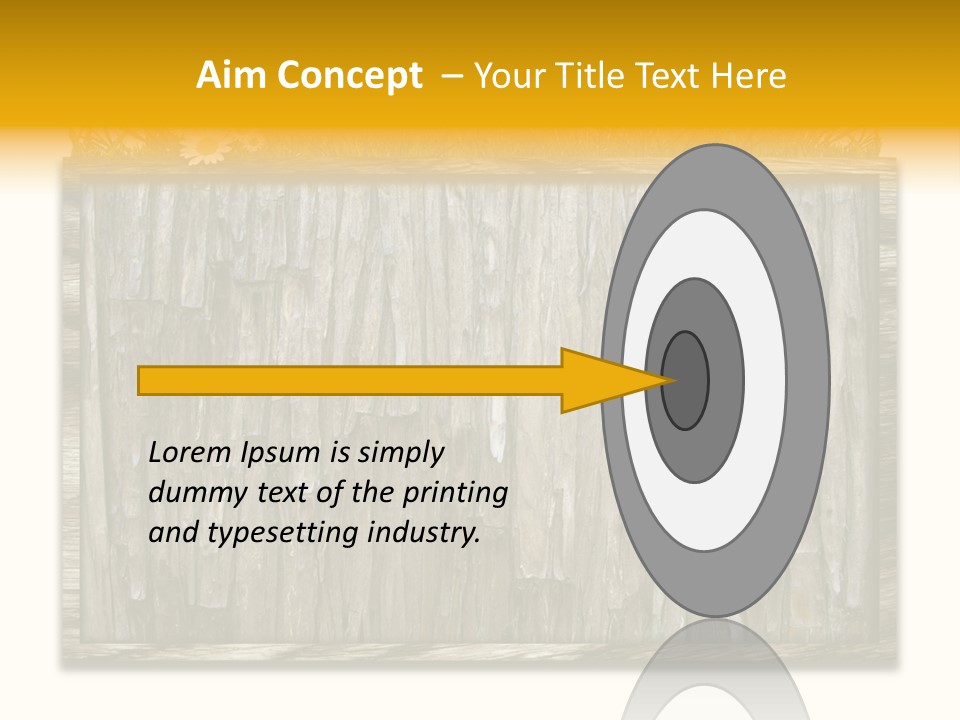 A Piece Of Wood With Grass On Top Of It PowerPoint Template