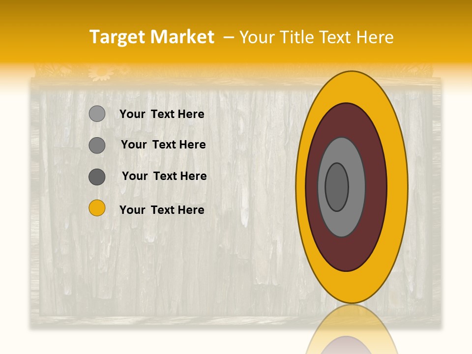 A Piece Of Wood With Grass On Top Of It PowerPoint Template