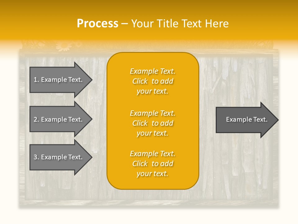 A Piece Of Wood With Grass On Top Of It PowerPoint Template