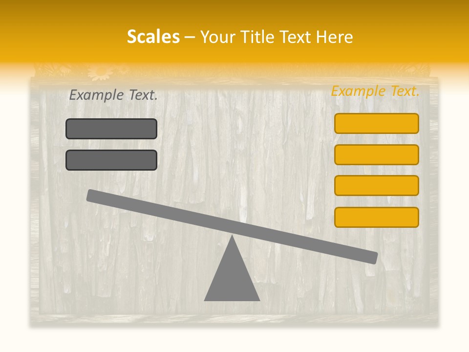 A Piece Of Wood With Grass On Top Of It PowerPoint Template
