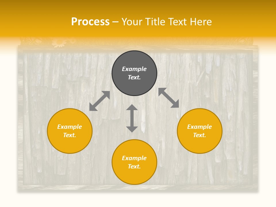 A Piece Of Wood With Grass On Top Of It PowerPoint Template