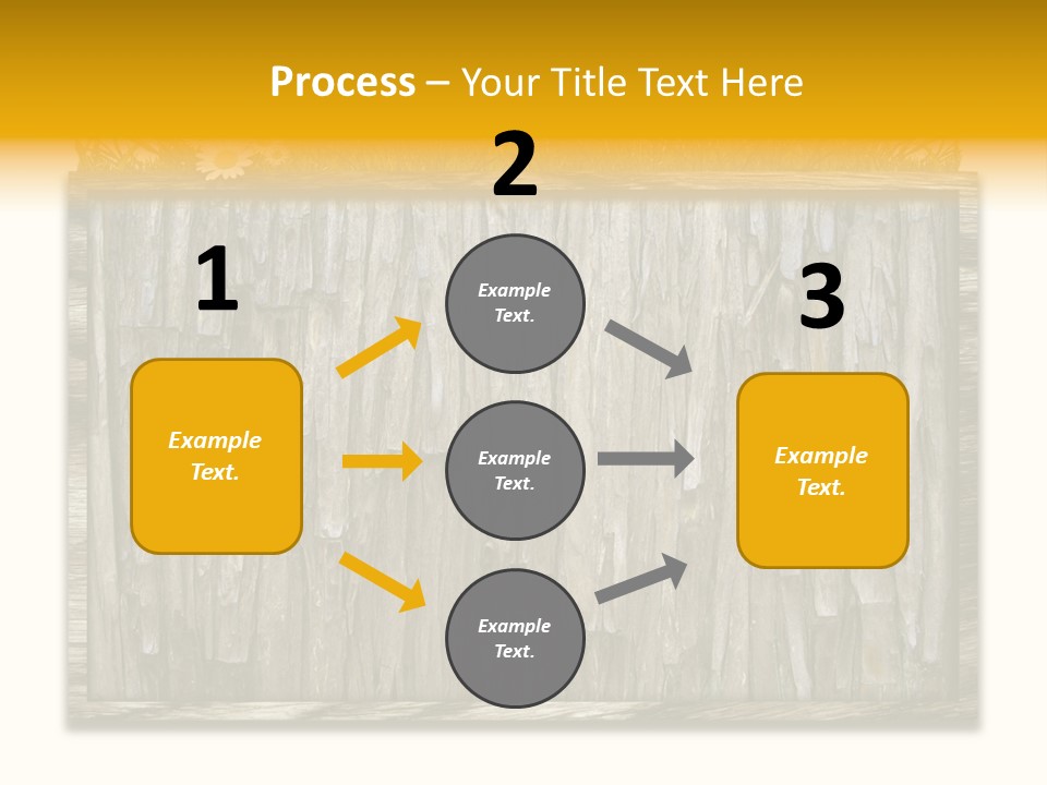 A Piece Of Wood With Grass On Top Of It PowerPoint Template