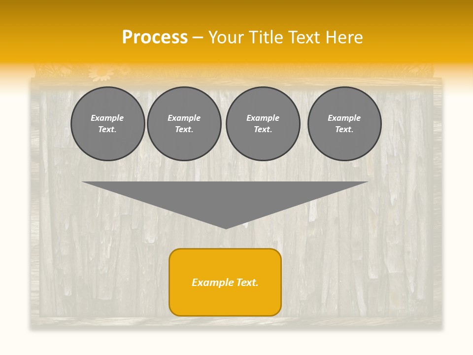 A Piece Of Wood With Grass On Top Of It PowerPoint Template