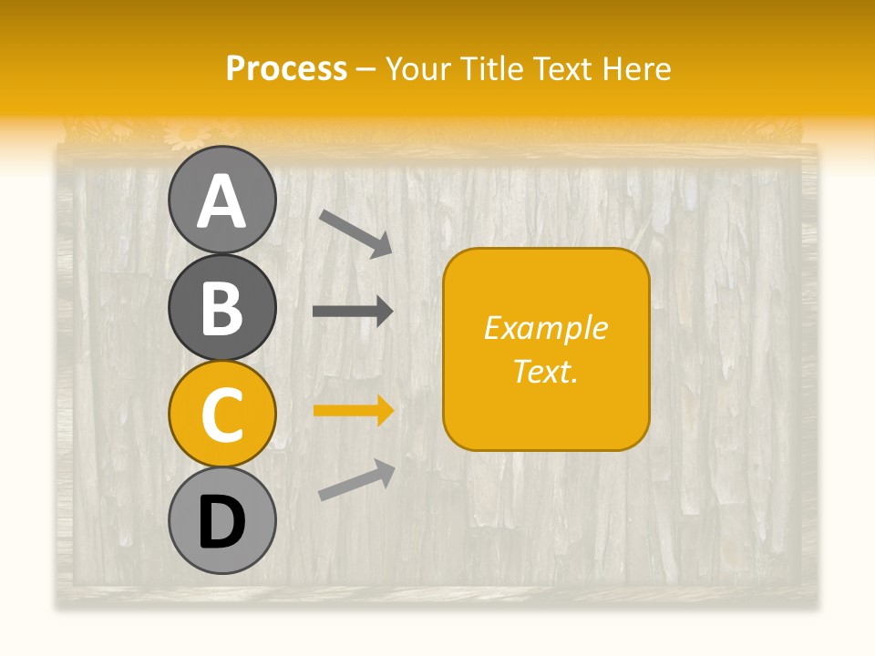 A Piece Of Wood With Grass On Top Of It PowerPoint Template