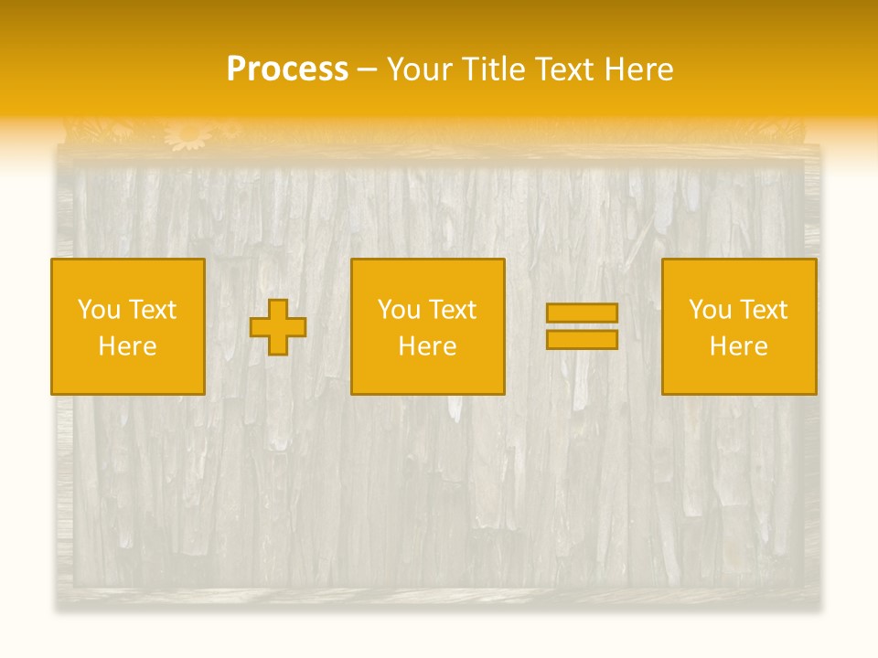 A Piece Of Wood With Grass On Top Of It PowerPoint Template