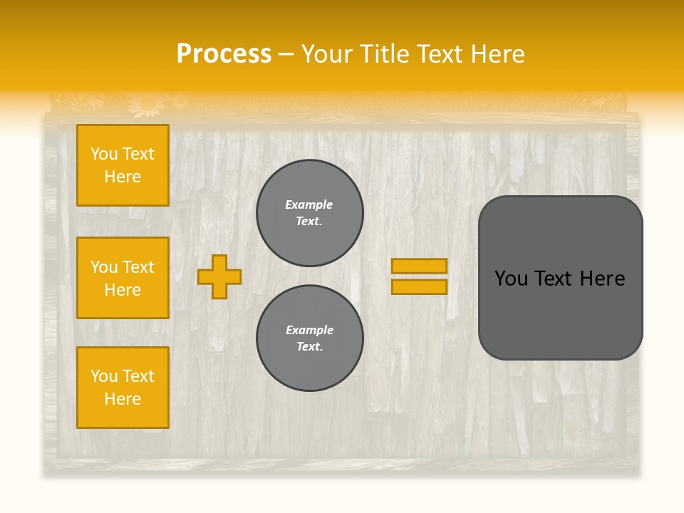 A Piece Of Wood With Grass On Top Of It PowerPoint Template