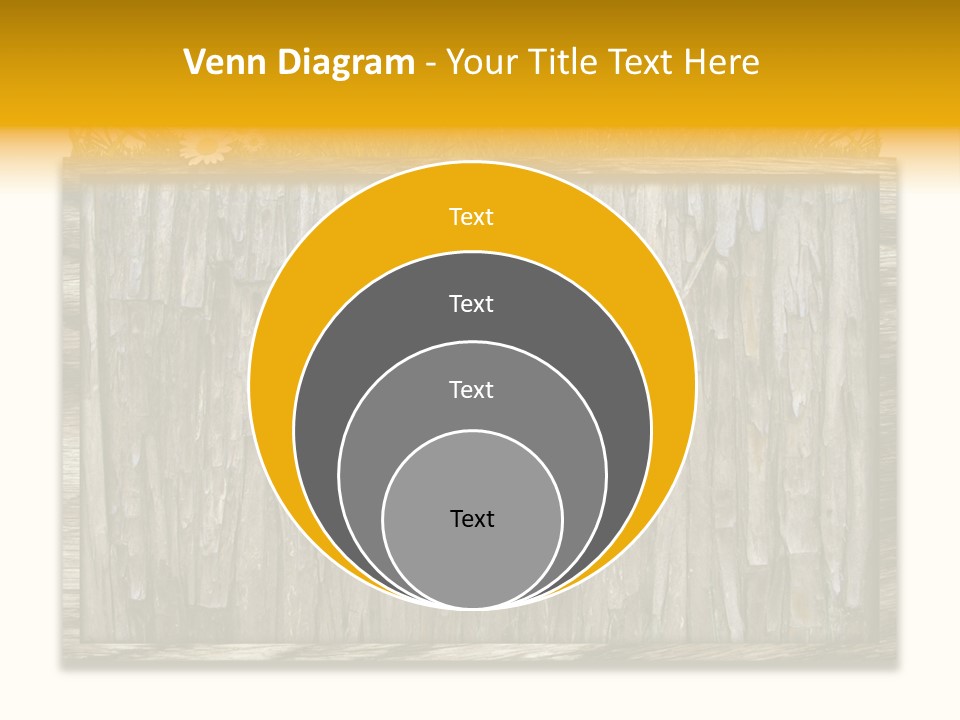A Piece Of Wood With Grass On Top Of It PowerPoint Template