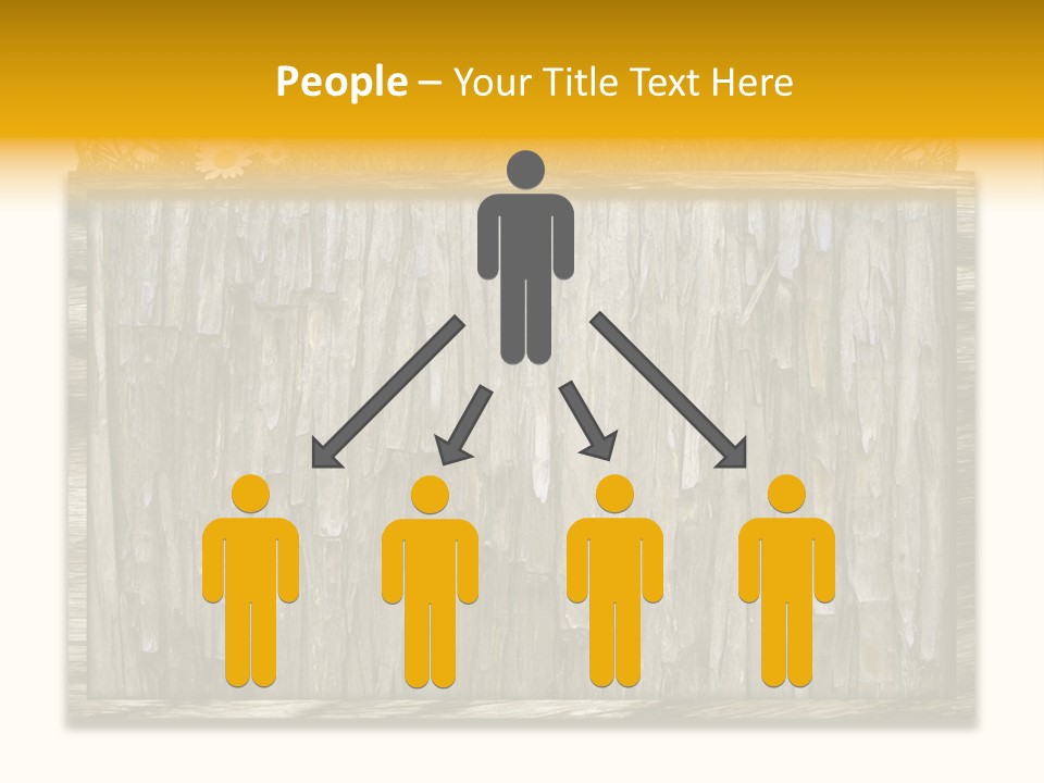 A Piece Of Wood With Grass On Top Of It PowerPoint Template