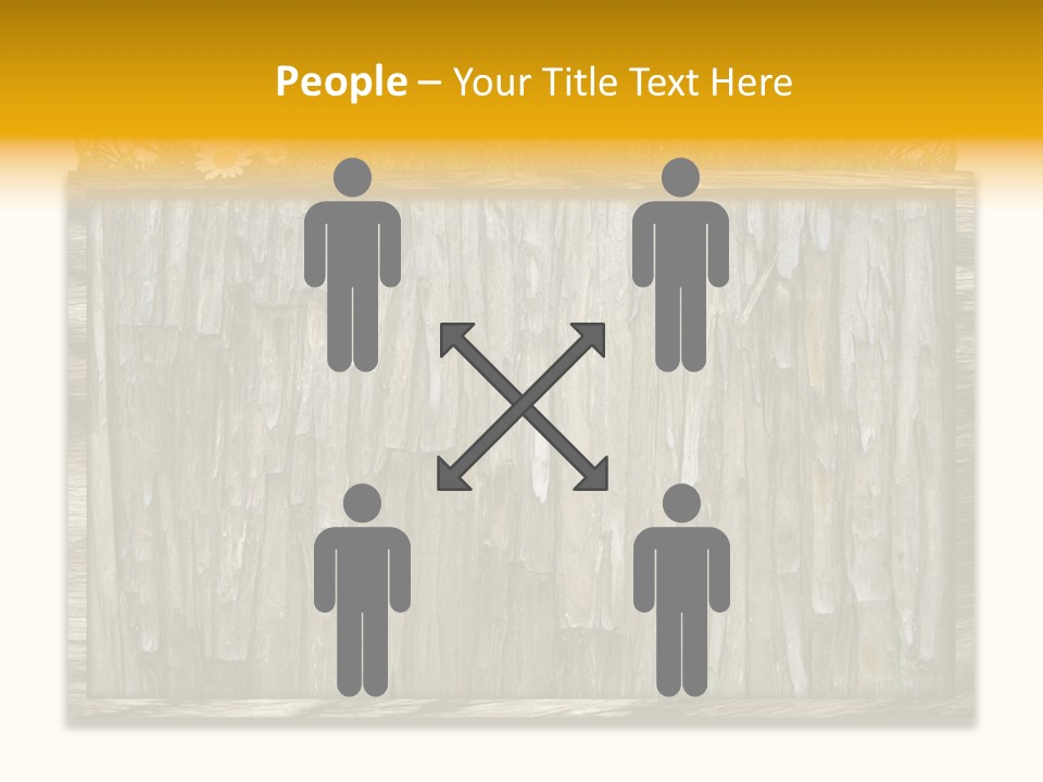 A Piece Of Wood With Grass On Top Of It PowerPoint Template