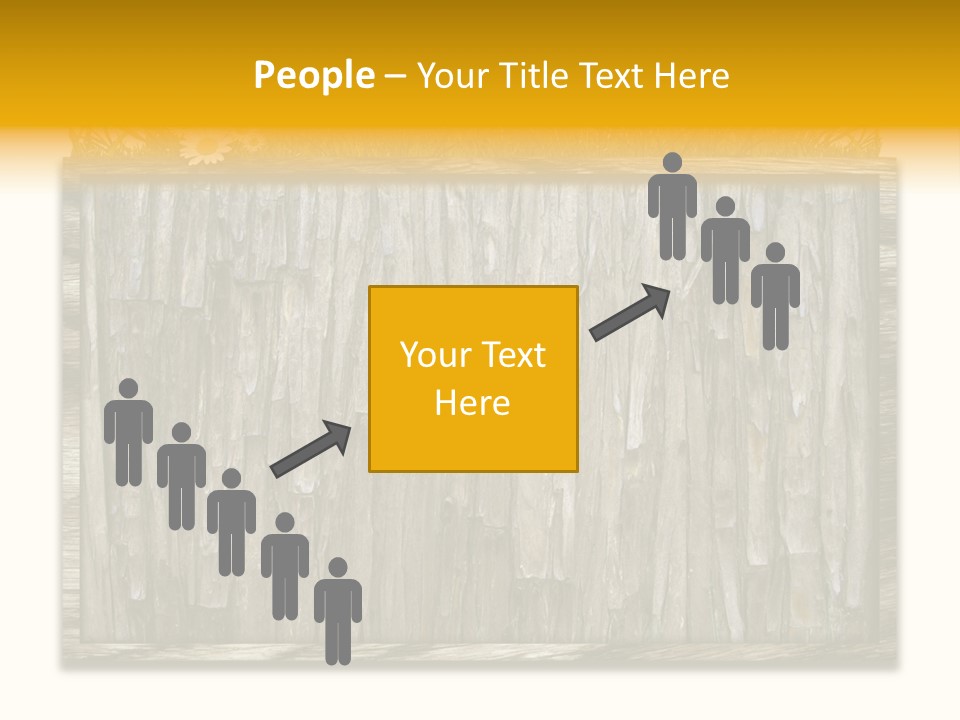 A Piece Of Wood With Grass On Top Of It PowerPoint Template