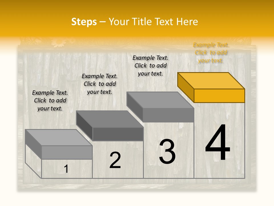 A Piece Of Wood With Grass On Top Of It PowerPoint Template