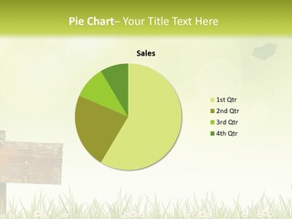 A Wooden Bench Sitting In The Middle Of A Field PowerPoint Template