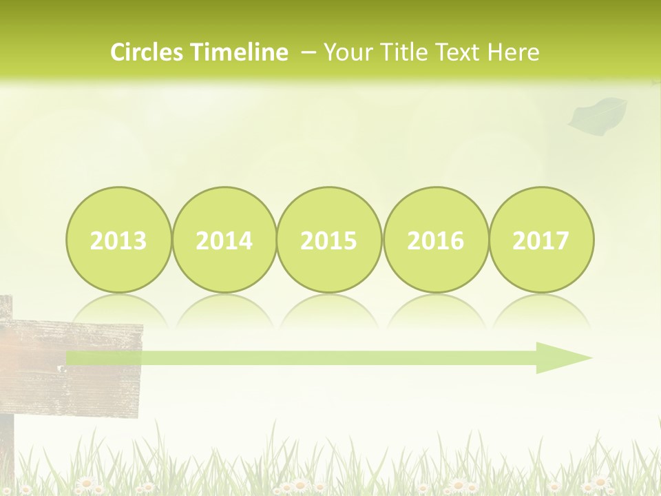 A Wooden Bench Sitting In The Middle Of A Field PowerPoint Template