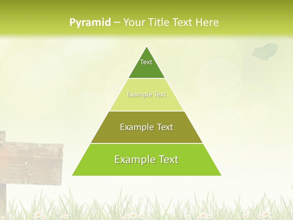 A Wooden Bench Sitting In The Middle Of A Field PowerPoint Template