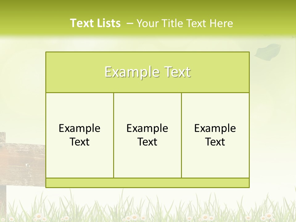 A Wooden Bench Sitting In The Middle Of A Field PowerPoint Template