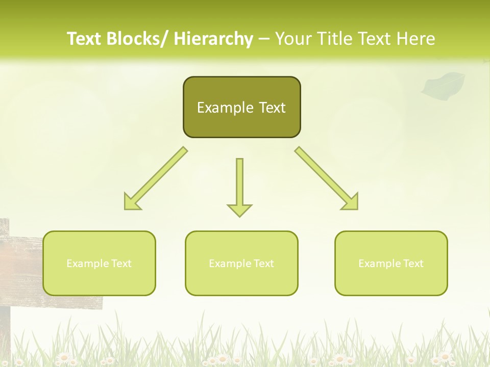 A Wooden Bench Sitting In The Middle Of A Field PowerPoint Template
