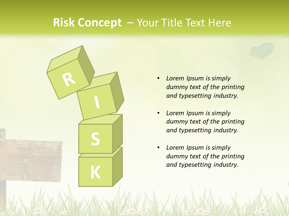 A Wooden Bench Sitting In The Middle Of A Field PowerPoint Template